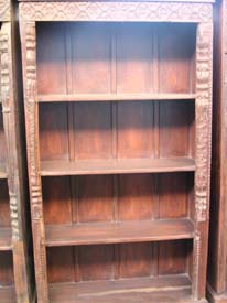 wooden bookshlef